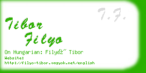 tibor filyo business card